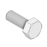 MODULAR SOLUTIONS M6X16 HEX HEAD CAP SCREW M6-1.0 X 16MM